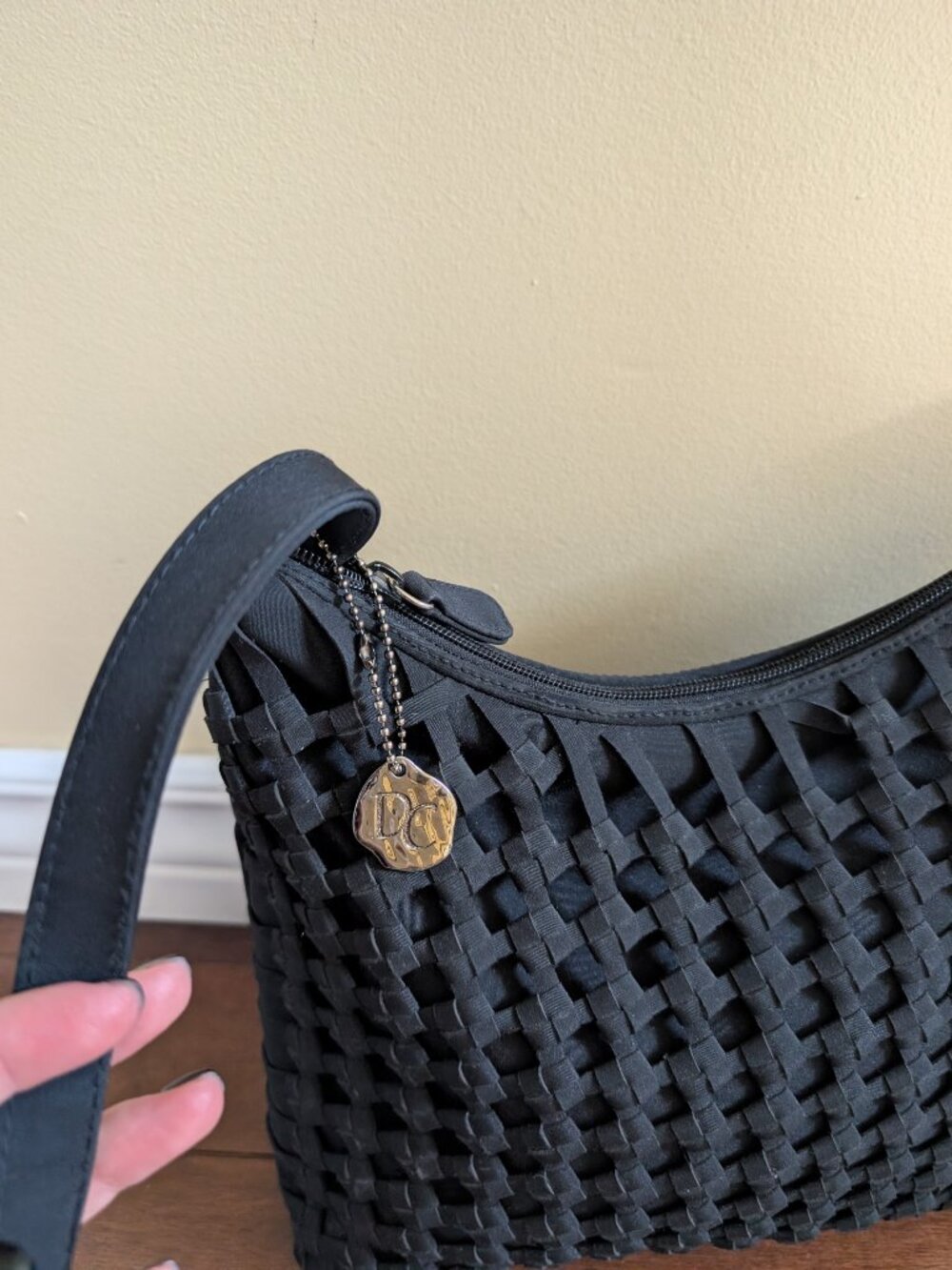 WOVEN DETAIL VINTAGE Y2K SHOULDER BAG - Picture 2 of 6
